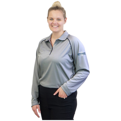 Women's TALL Long Sleeve Smooth Jersey Polo